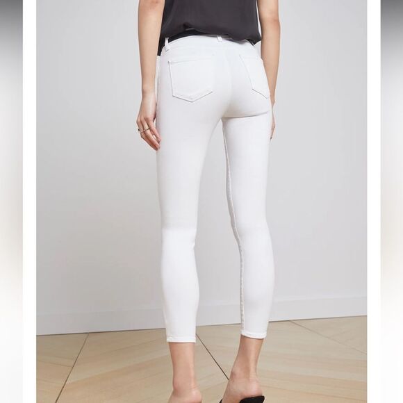 L’AGENCE Margot skinny jeans in Blanc - Picture 3 of 12